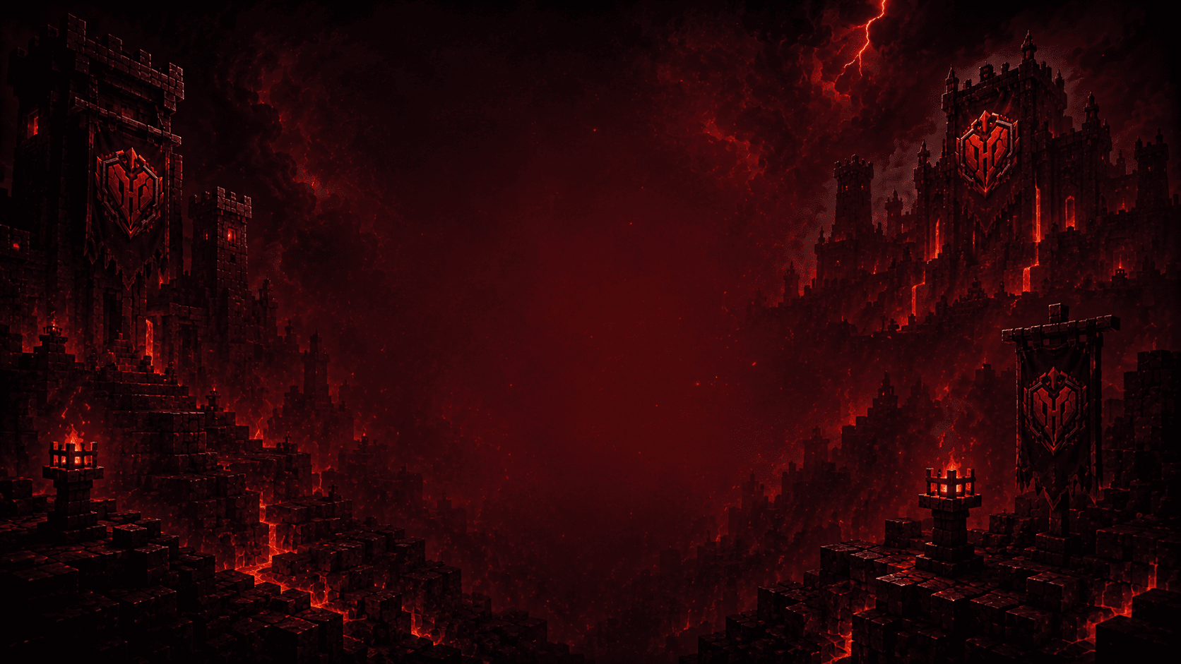 HeartRiven red fortress landscape